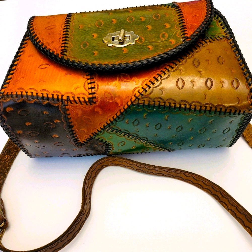 Hand Tooled | Leather Handbag~Shoulder Strap - Picture 2 of 10